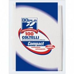 COLTELLI PLASTICA 100pz BIANCHI