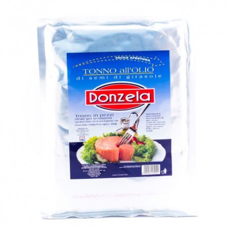 TONNO BUSTA OLIO GIRASOLE 1kg DONZELA