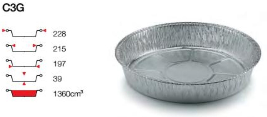 Vaschette in alluminio con coperchio 2 porzioni - 50pz