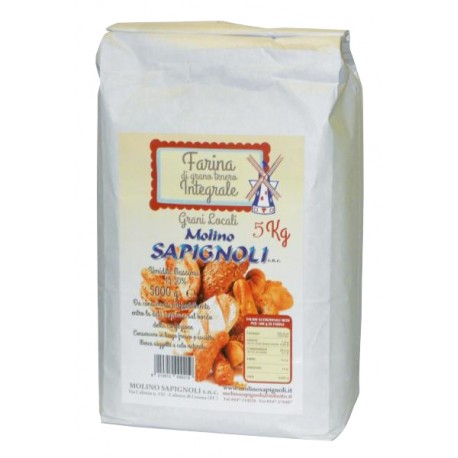 FARINA INTEGRALE 5kg SAPIGNOLI