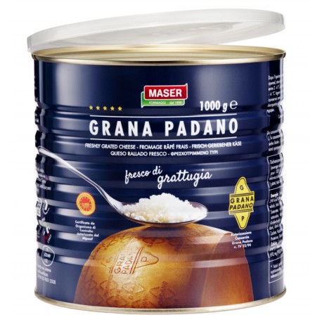 GRANA PADANO GRATTATO LATTA 1kg MASER