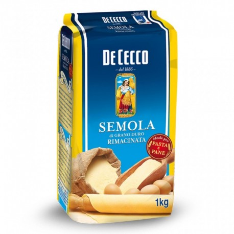 Farina Grano Duro Rimacinata 1kg De Cecco